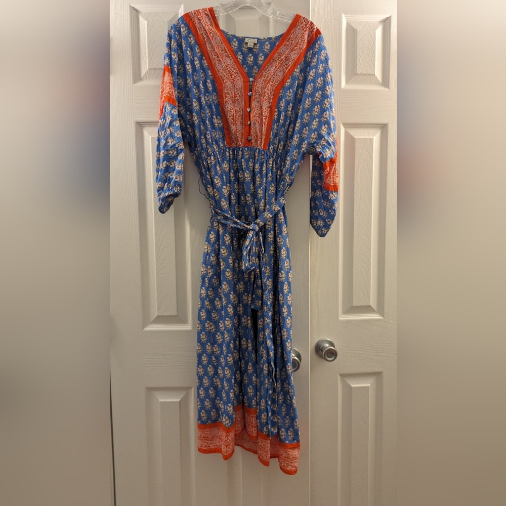 J. Crew Cotton Caftan Dress Size Small